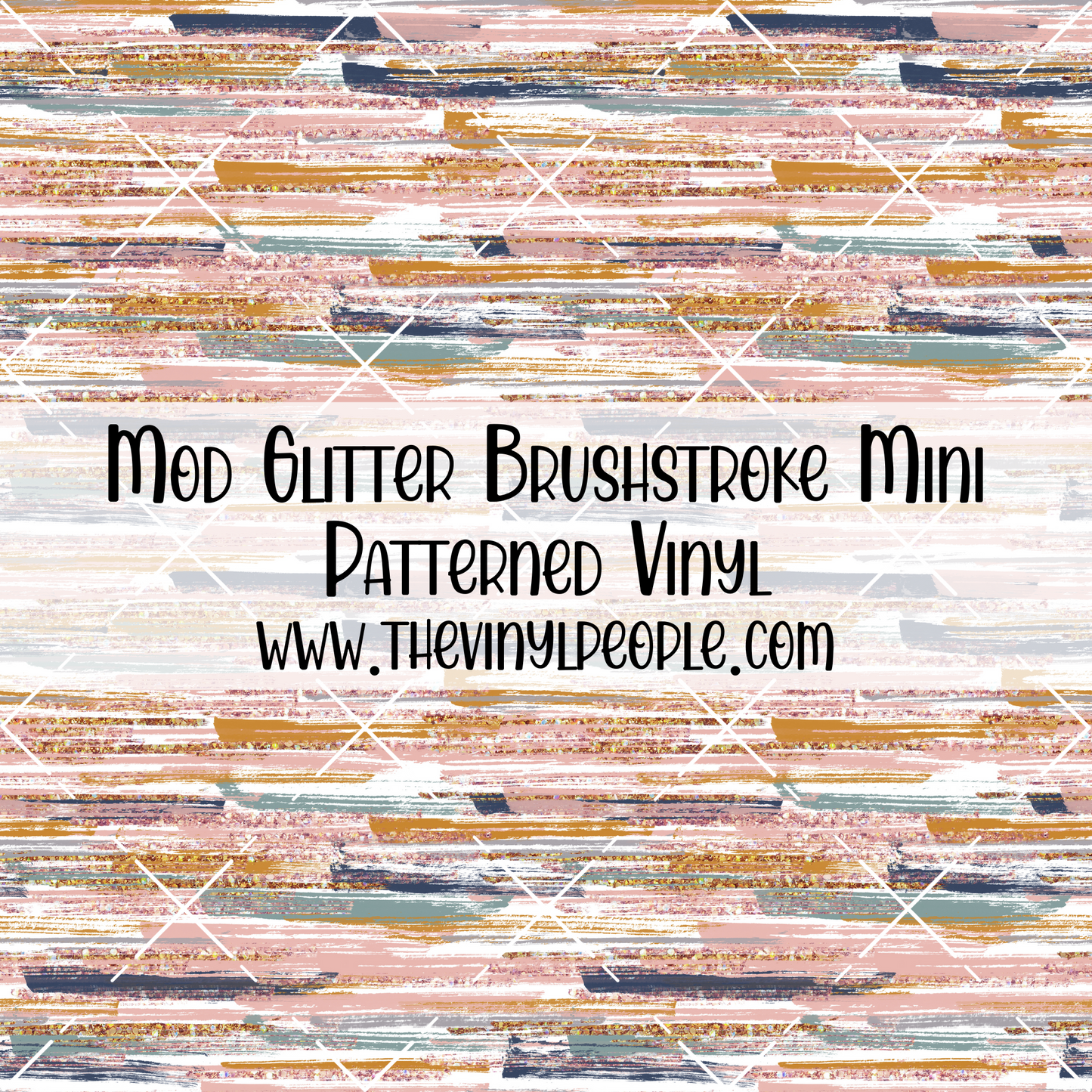 Mod Glitter Brushstroke Patterned Vinyl