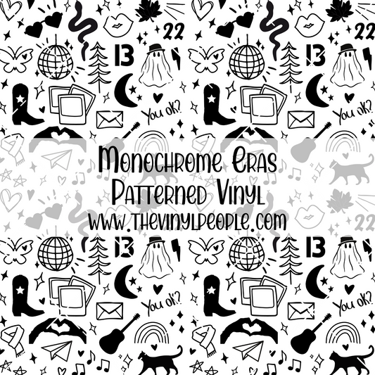 Monochrome Eras Patterned Vinyl