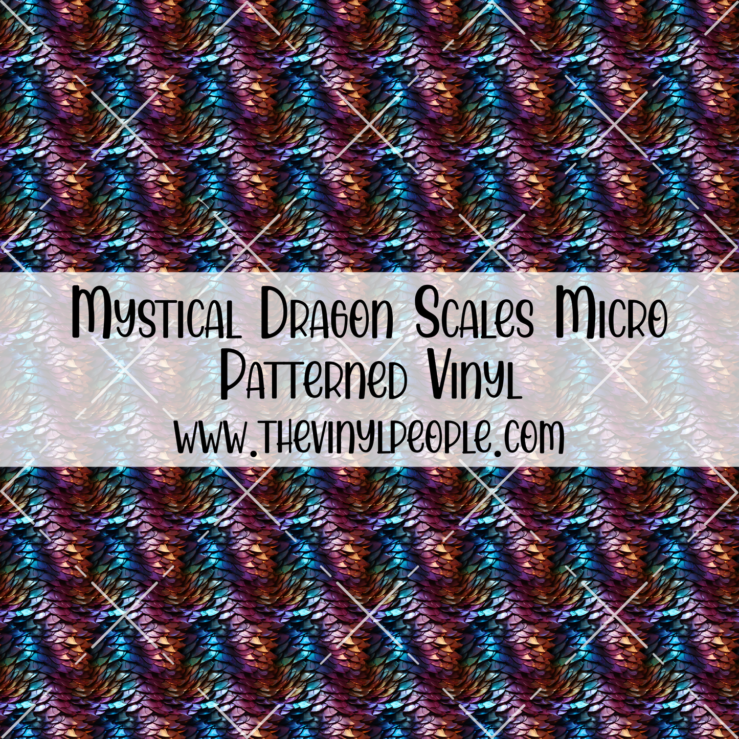 Mystical Dragon Scales Patterned Vinyl