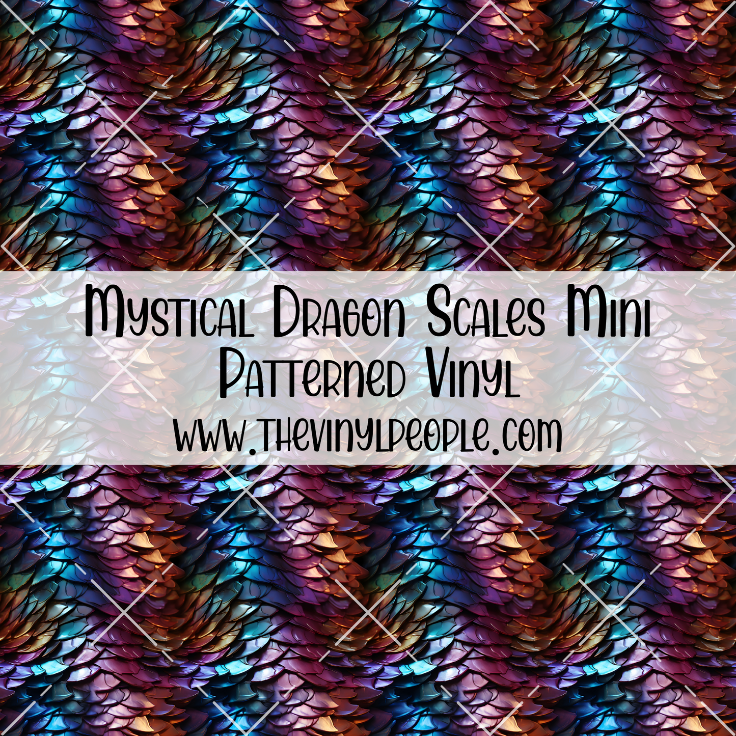 Mystical Dragon Scales Patterned Vinyl