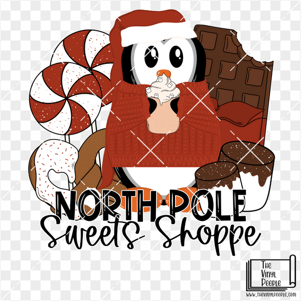 North Pole Sweets Shoppe Vinyl Decal