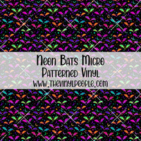 Neon Bats Patterned Vinyl