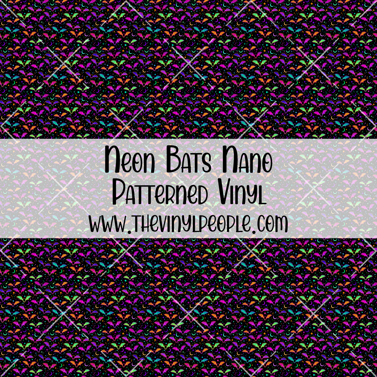Neon Bats Patterned Vinyl