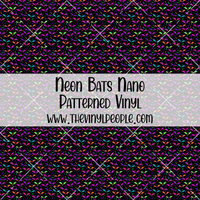 Neon Bats Patterned Vinyl