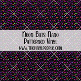 Neon Bats Patterned Vinyl
