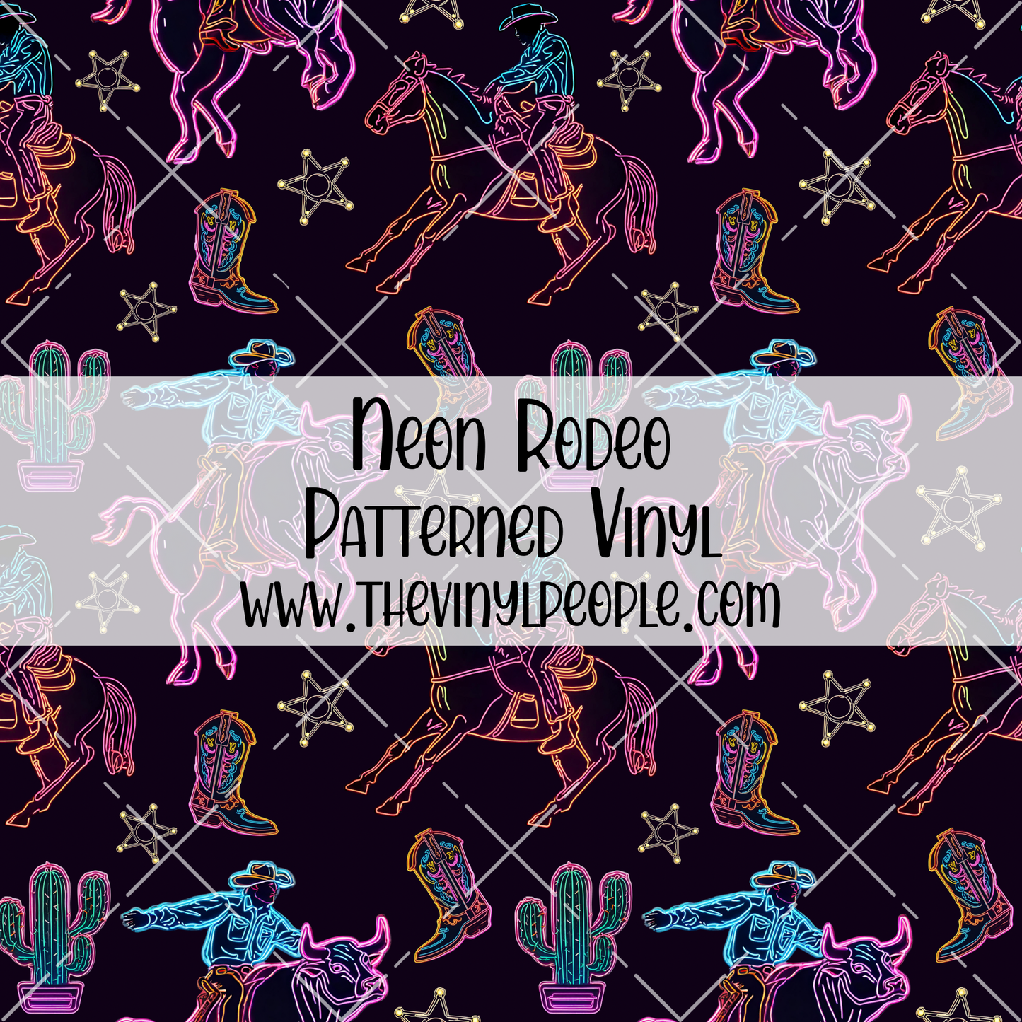 Neon Rodeo Patterned Vinyl