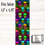 Neon Skulls Pen Wrap