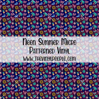 Neon Summer Patterned Vinyl