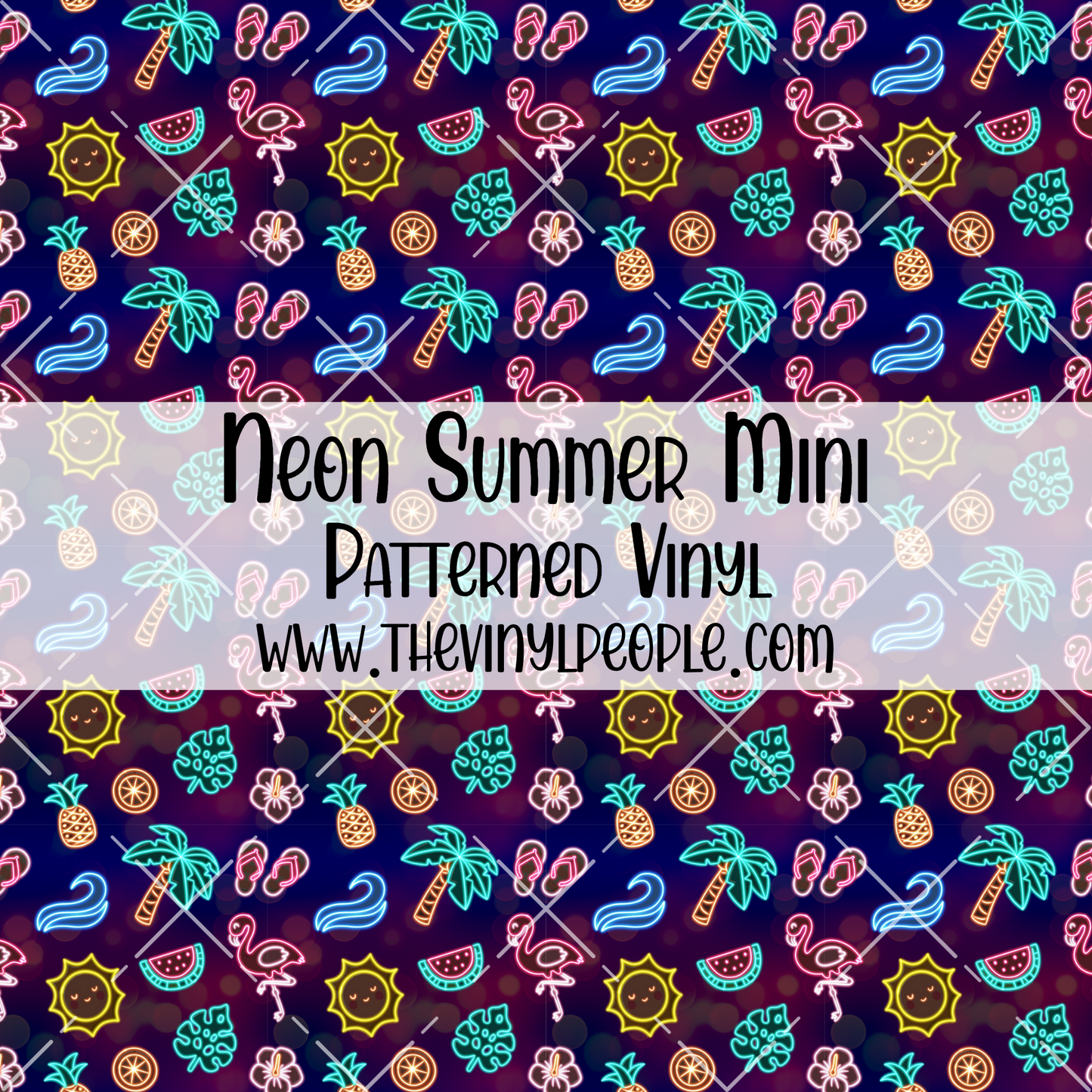 Neon Summer Patterned Vinyl