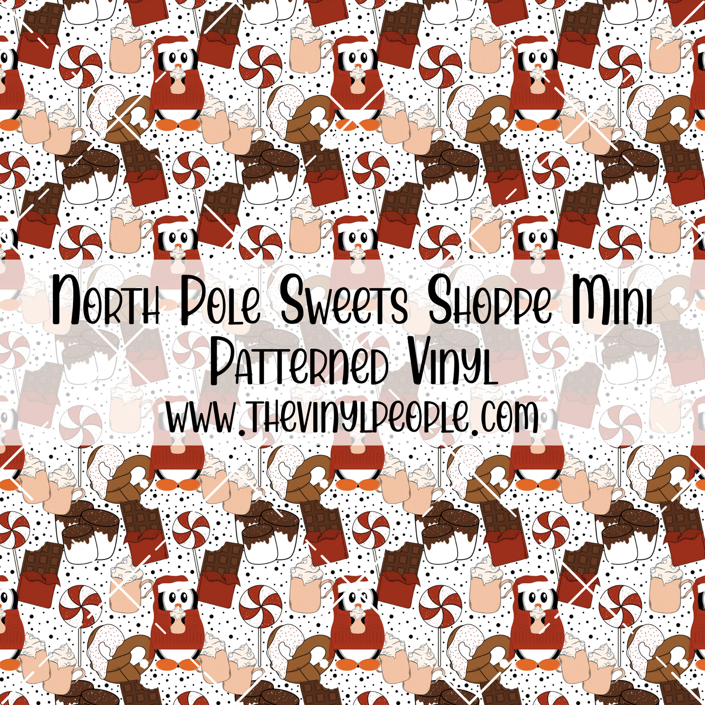 North Pole Sweets Shoppe Patterned Vinyl