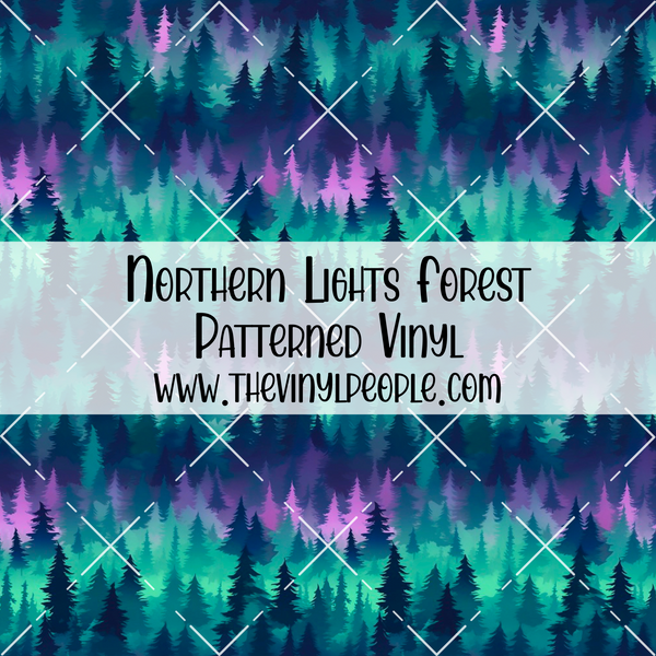 Northern Lights Forest Patterned Vinyl