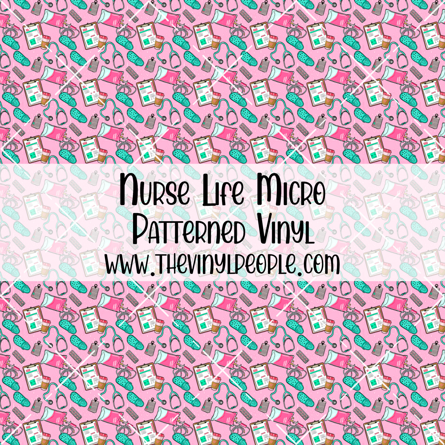 Nurse Life Patterned Vinyl