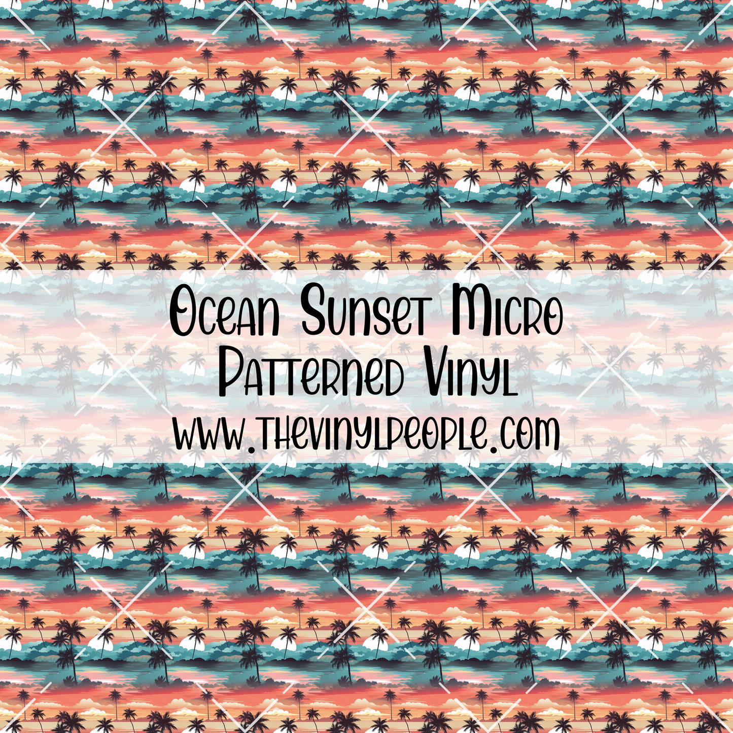 Ocean Sunset Patterned Vinyl