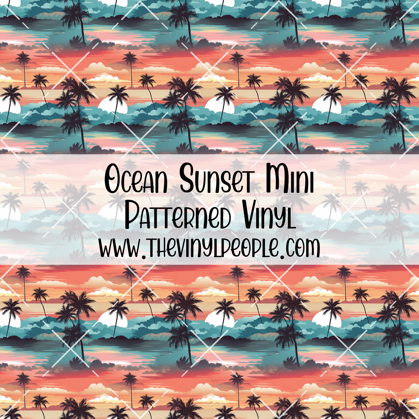 Ocean Sunset Patterned Vinyl