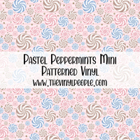 Pastel Peppermints Patterned Vinyl