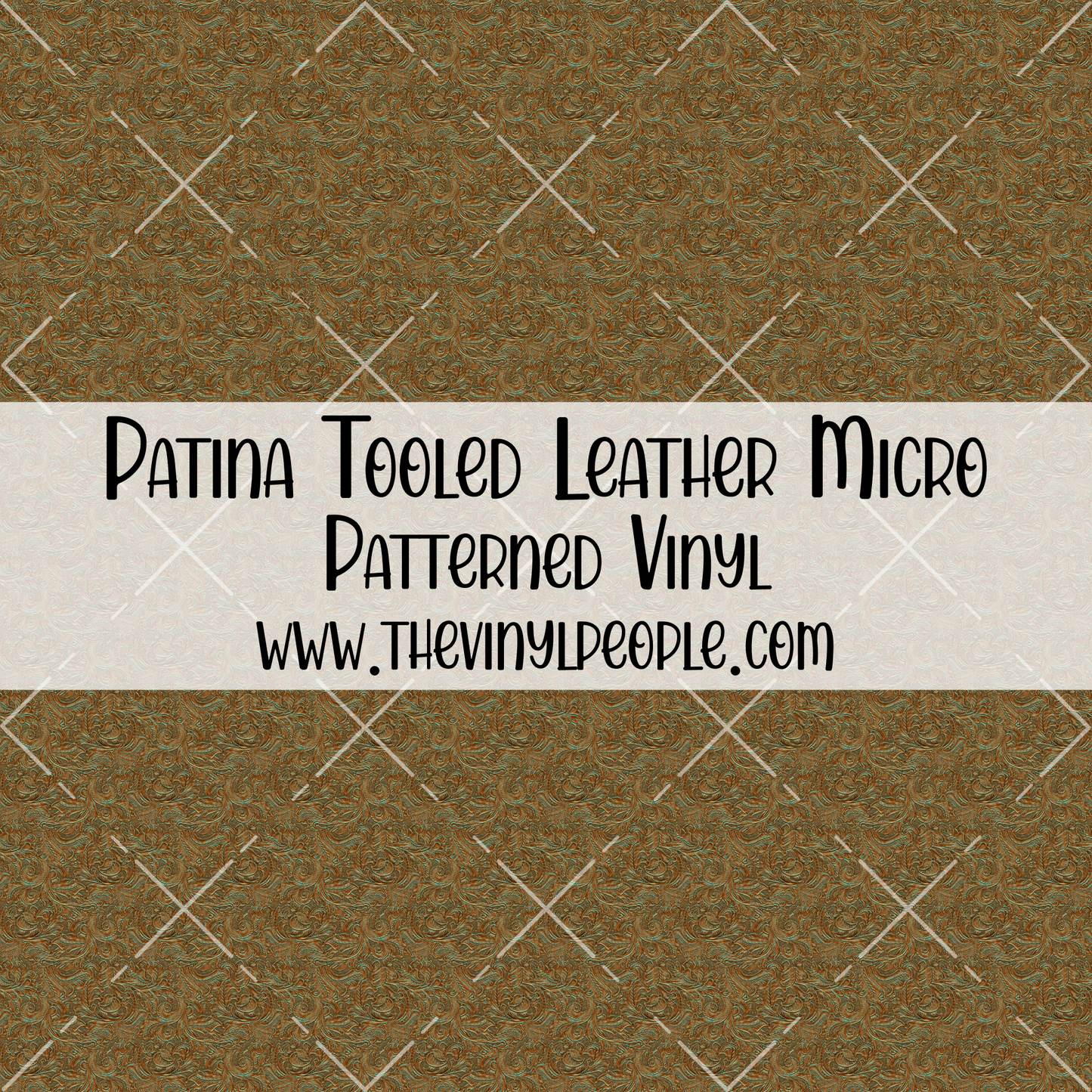 Patina Tooled Leather Patterned Vinyl