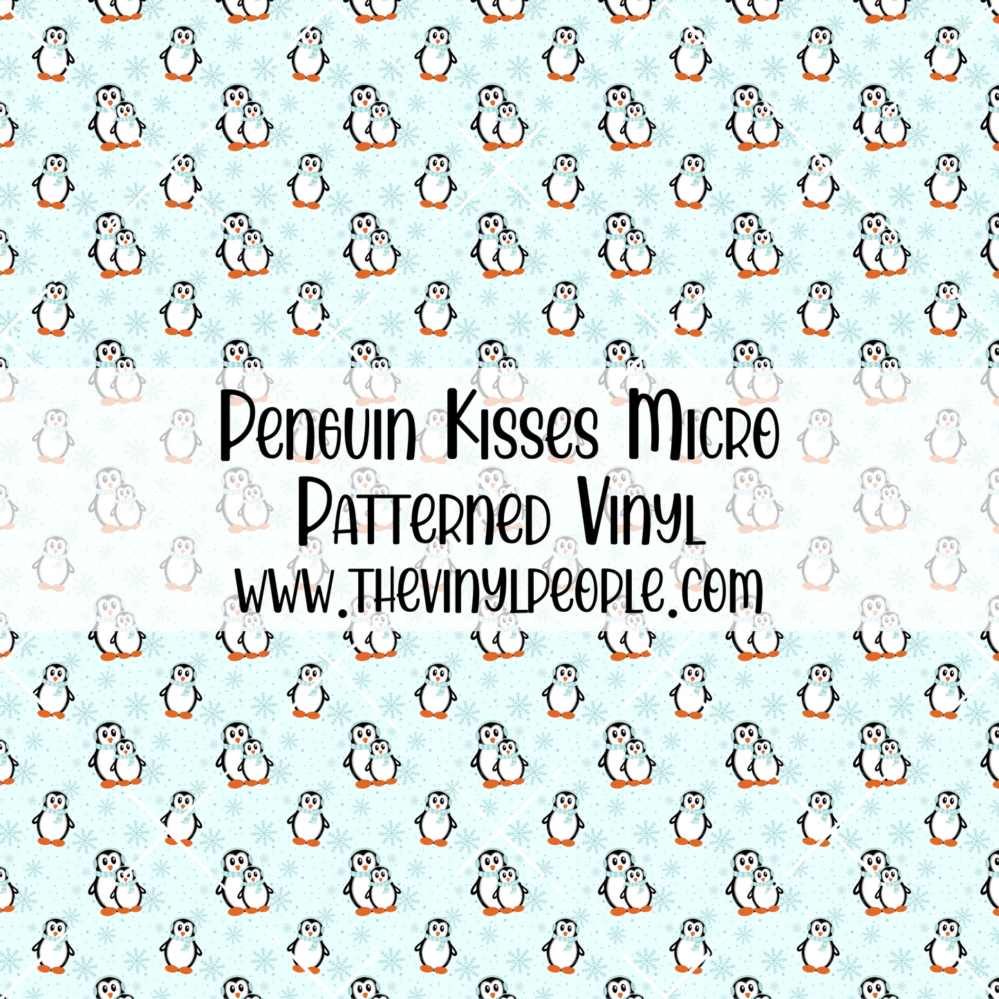 Penguin Kisses Patterned Vinyl