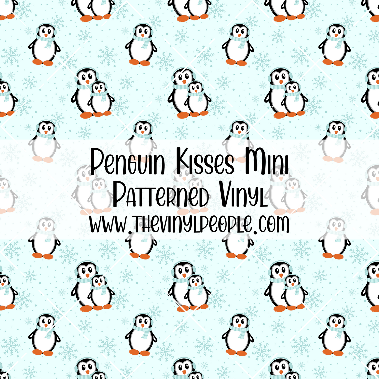 Penguin Kisses Patterned Vinyl