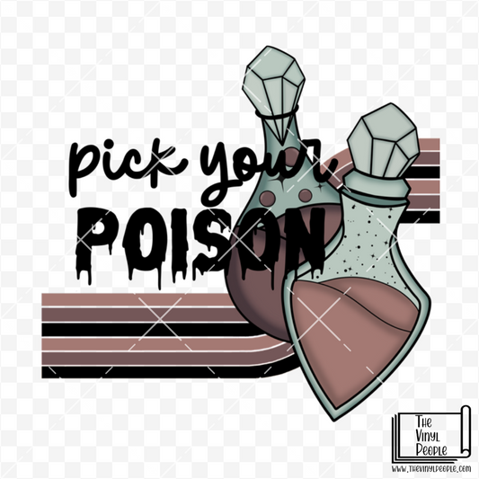 Pick Your Poison Vinyl Decal