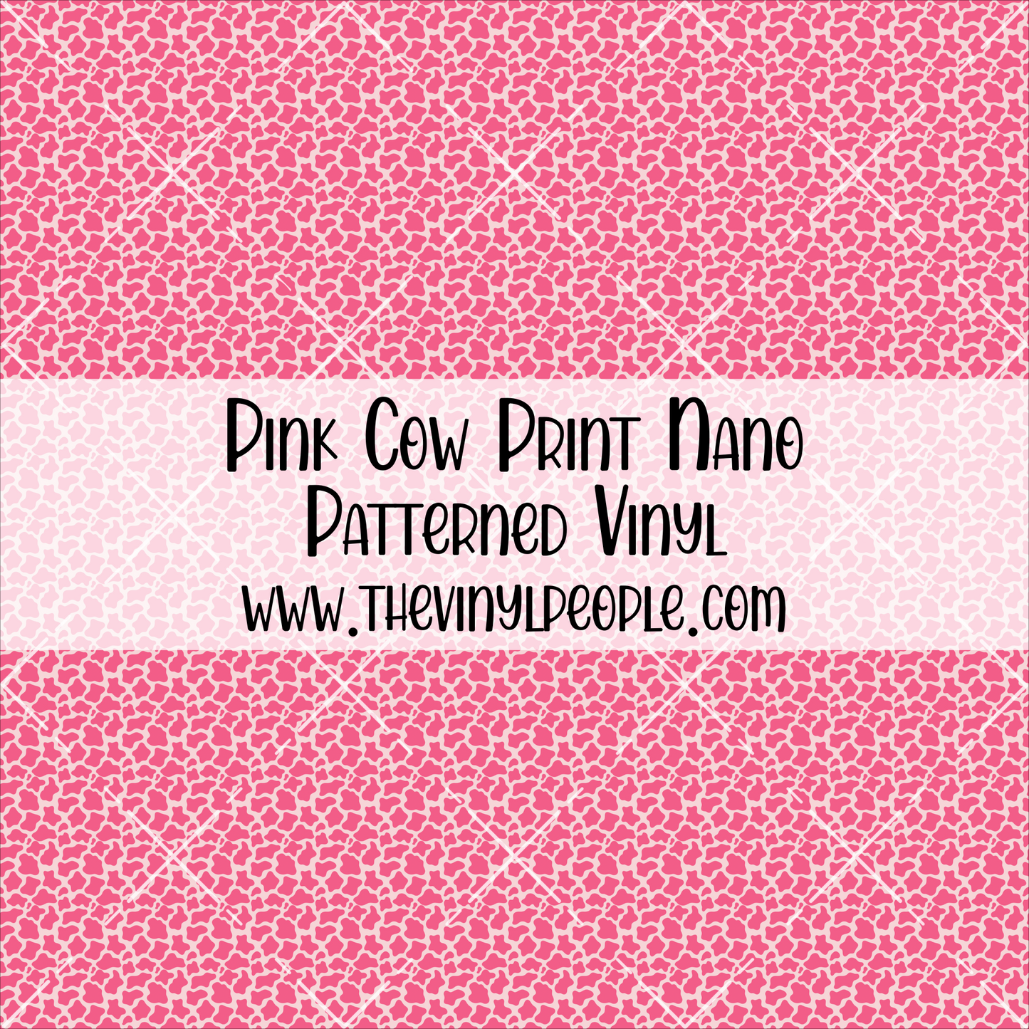 Pink Cow Print Patterned Vinyl