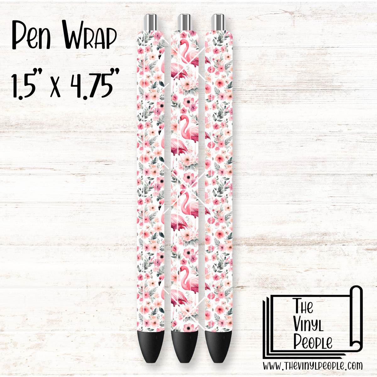 Pink Flamingo Watercolor Pen Wrap