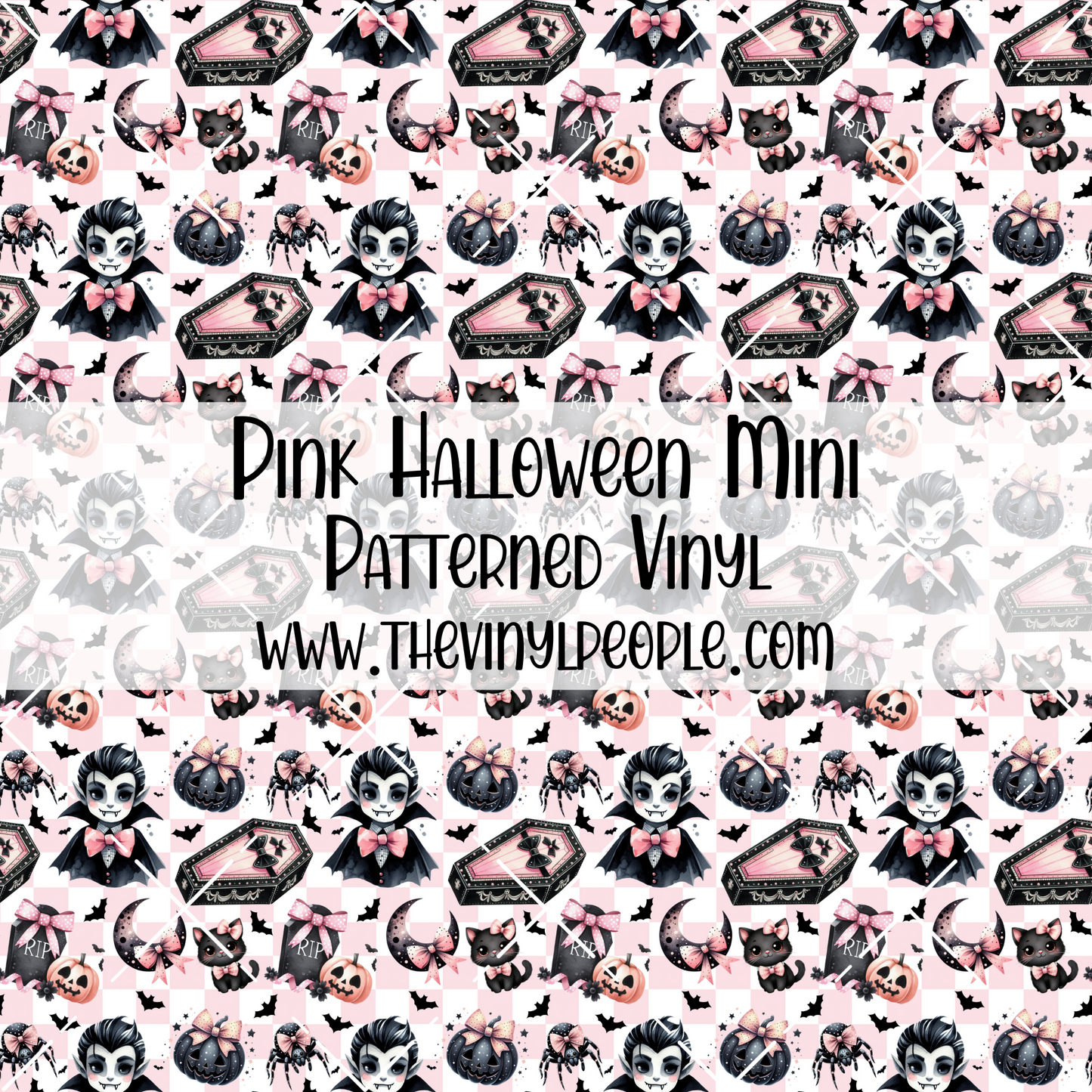 Pink Halloween Patterned Vinyl