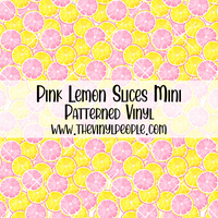 Pink Lemon Slices Patterned Vinyl