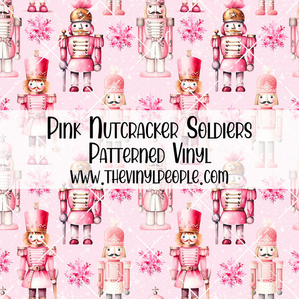 Pink Nutcracker Soldiers Patterned Vinyl