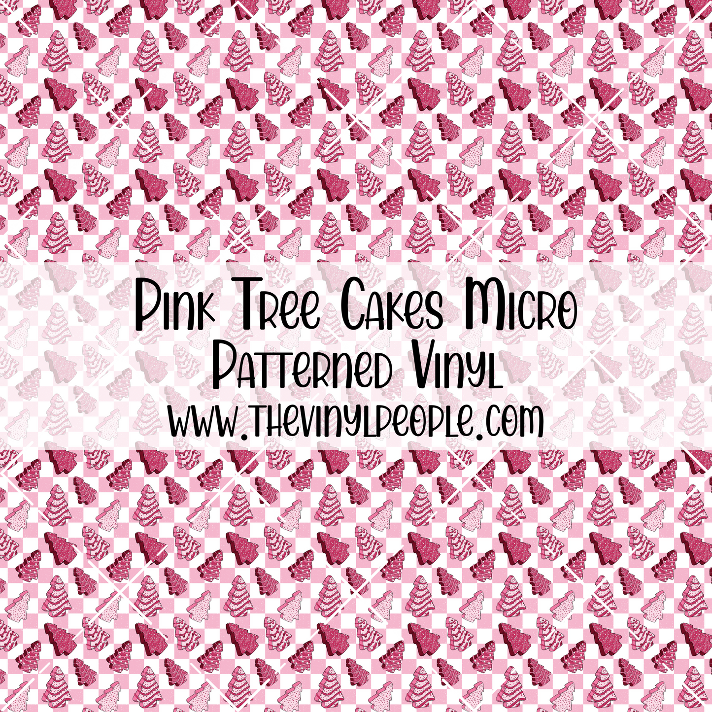 Pink Tree Cakes Patterned Vinyl