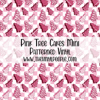 Pink Tree Cakes Patterned Vinyl