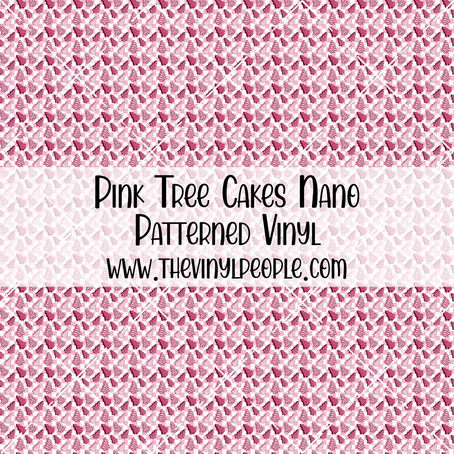 Pink Tree Cakes Patterned Vinyl