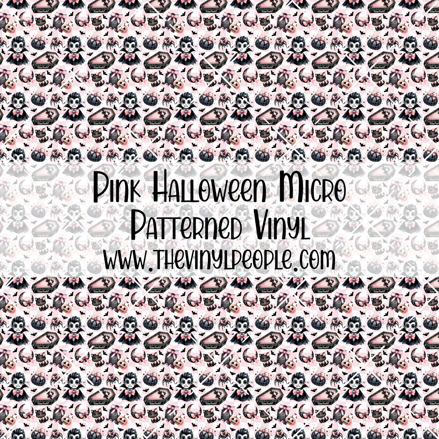 Pink Halloween Patterned Vinyl