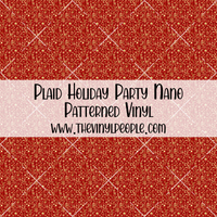 Plaid Holiday Party Patterned Vinyl