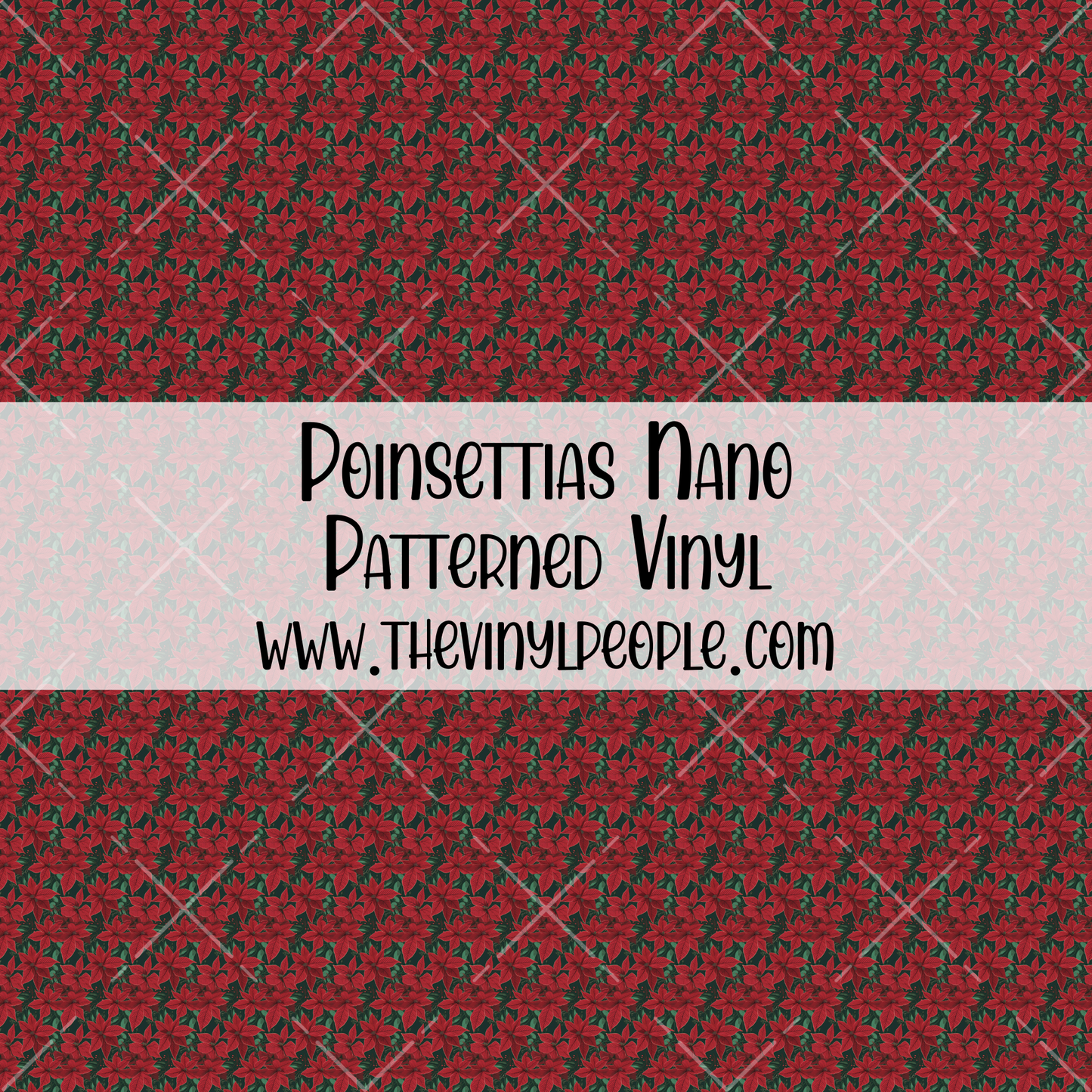 Poinsettias Patterned Vinyl