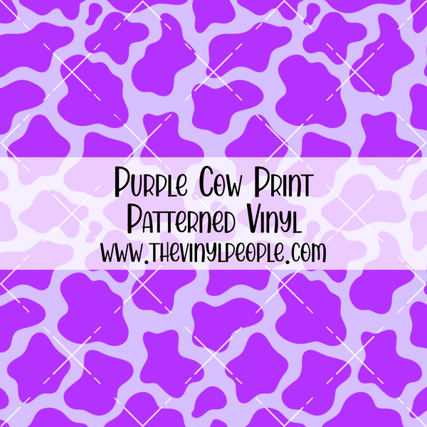 Purple Cow Print Patterned Vinyl