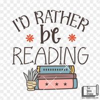 Rather Be Reading Vinyl Decal