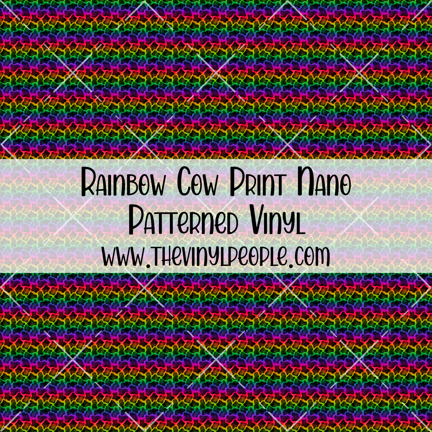 Rainbow Cow Print Patterned Vinyl