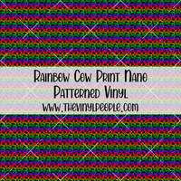 Rainbow Cow Print Patterned Vinyl