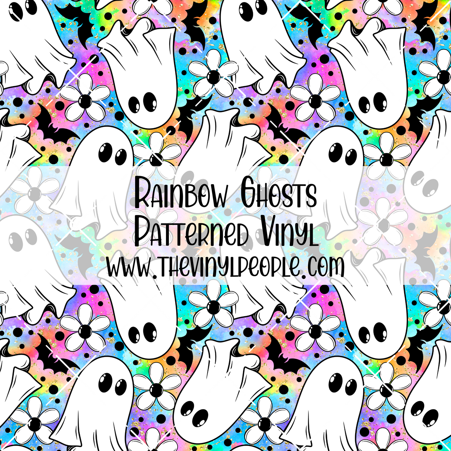 Rainbow Ghosts Patterned Vinyl
