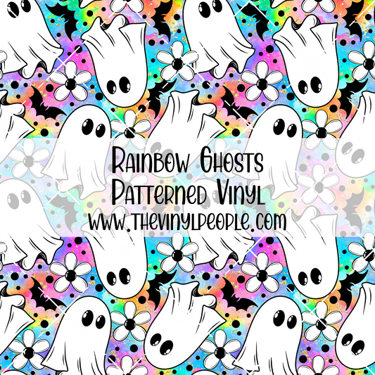 Rainbow Ghosts Patterned Vinyl