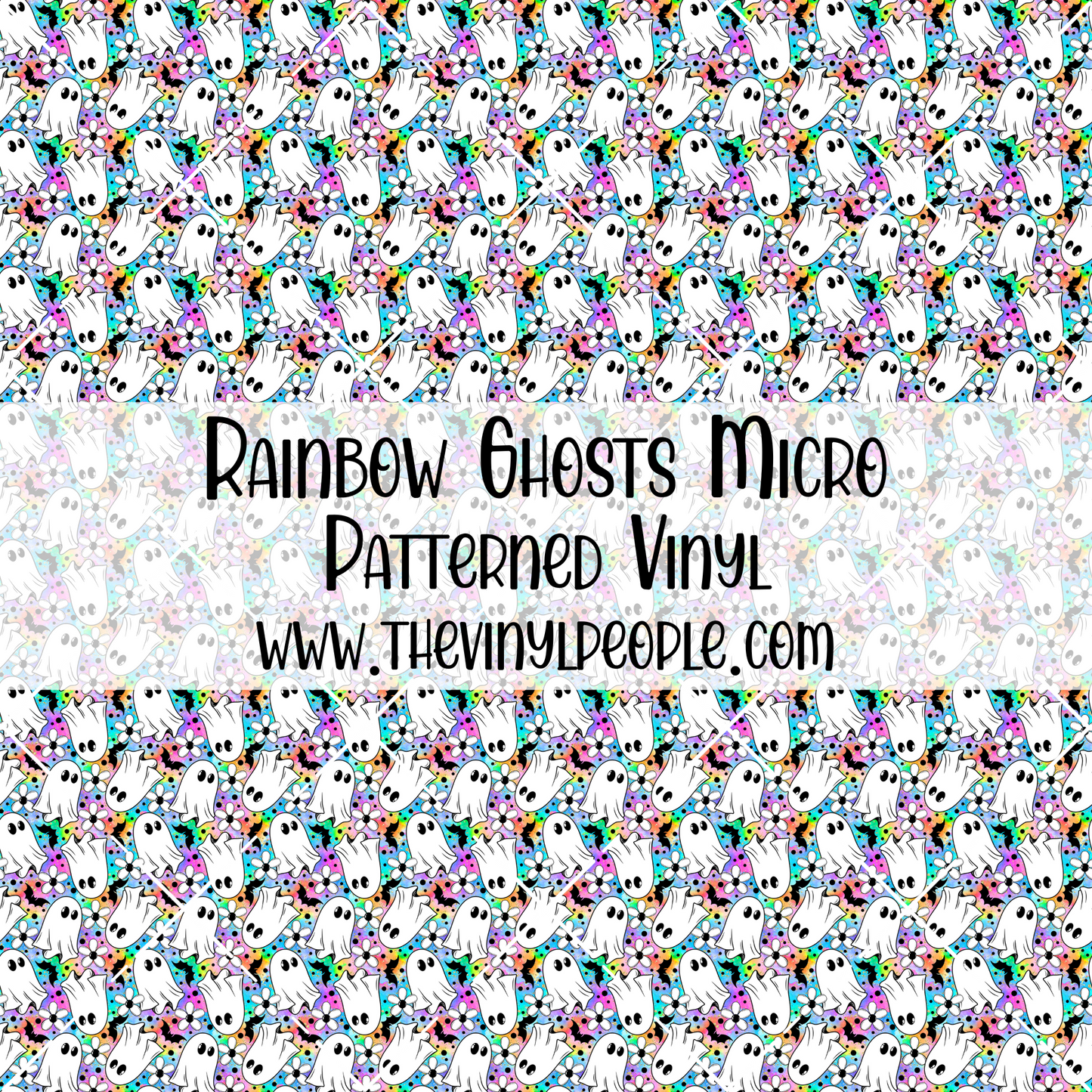 Rainbow Ghosts Patterned Vinyl
