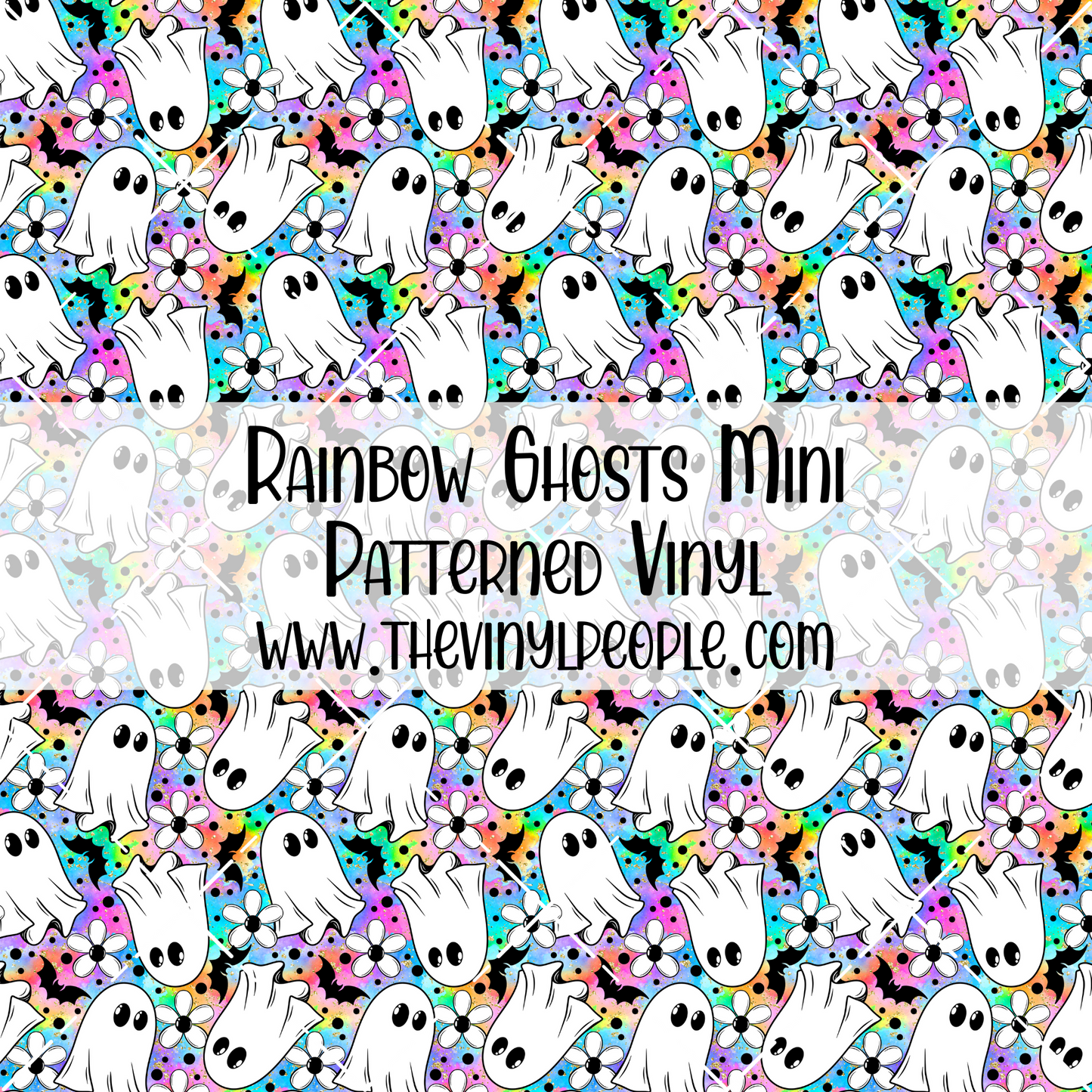 Rainbow Ghosts Patterned Vinyl