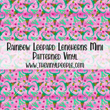 Rainbow Leopard Longhorns Patterned Vinyl