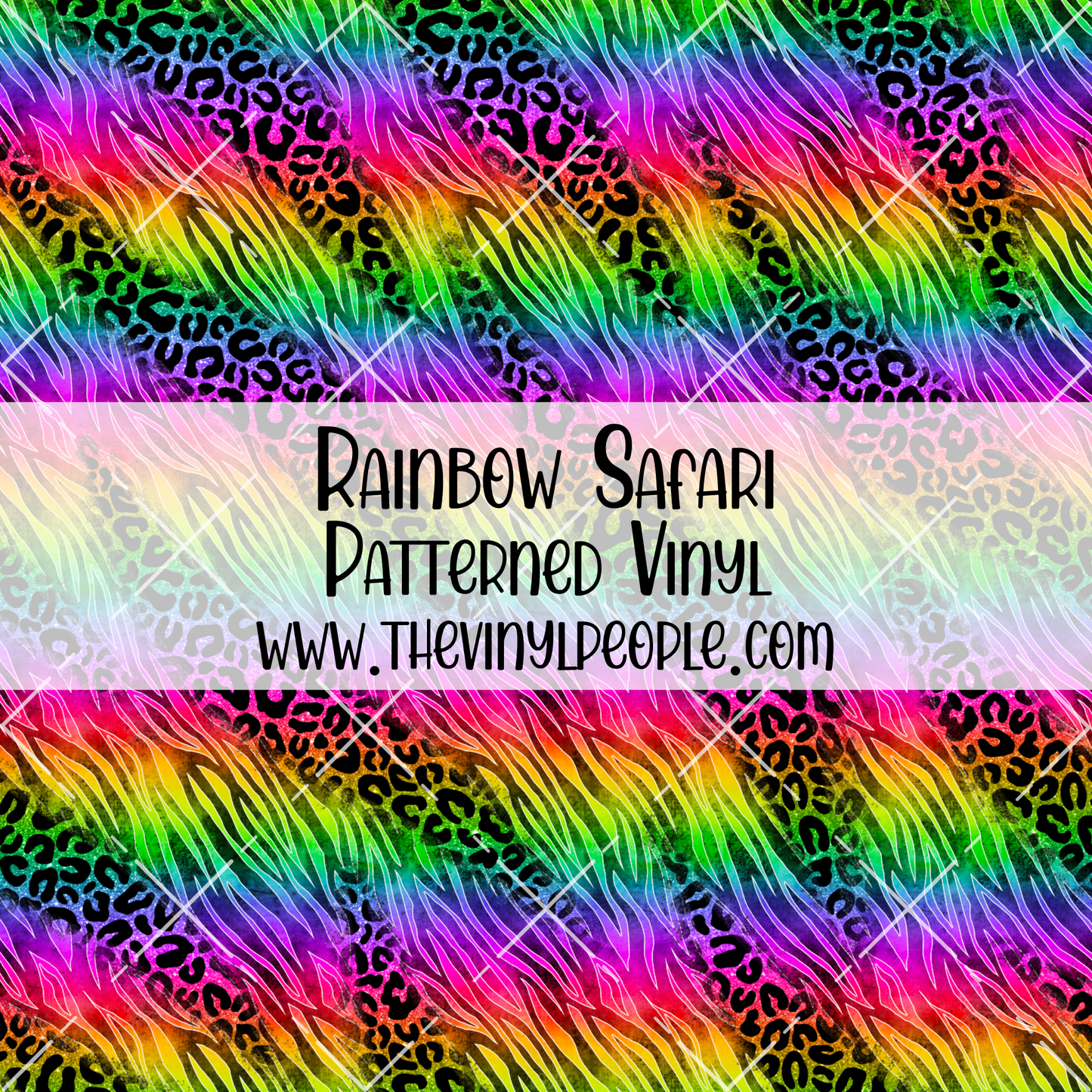 Rainbow Safari Patterned Vinyl