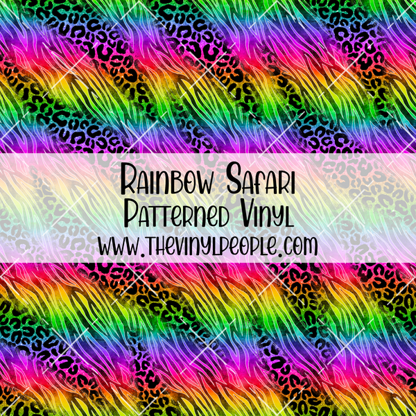 Rainbow Safari Patterned Vinyl