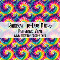 Rainbow Tie-Dye Patterned Vinyl