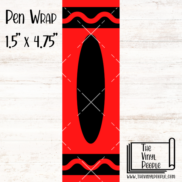 Red Crayon Pen Wrap