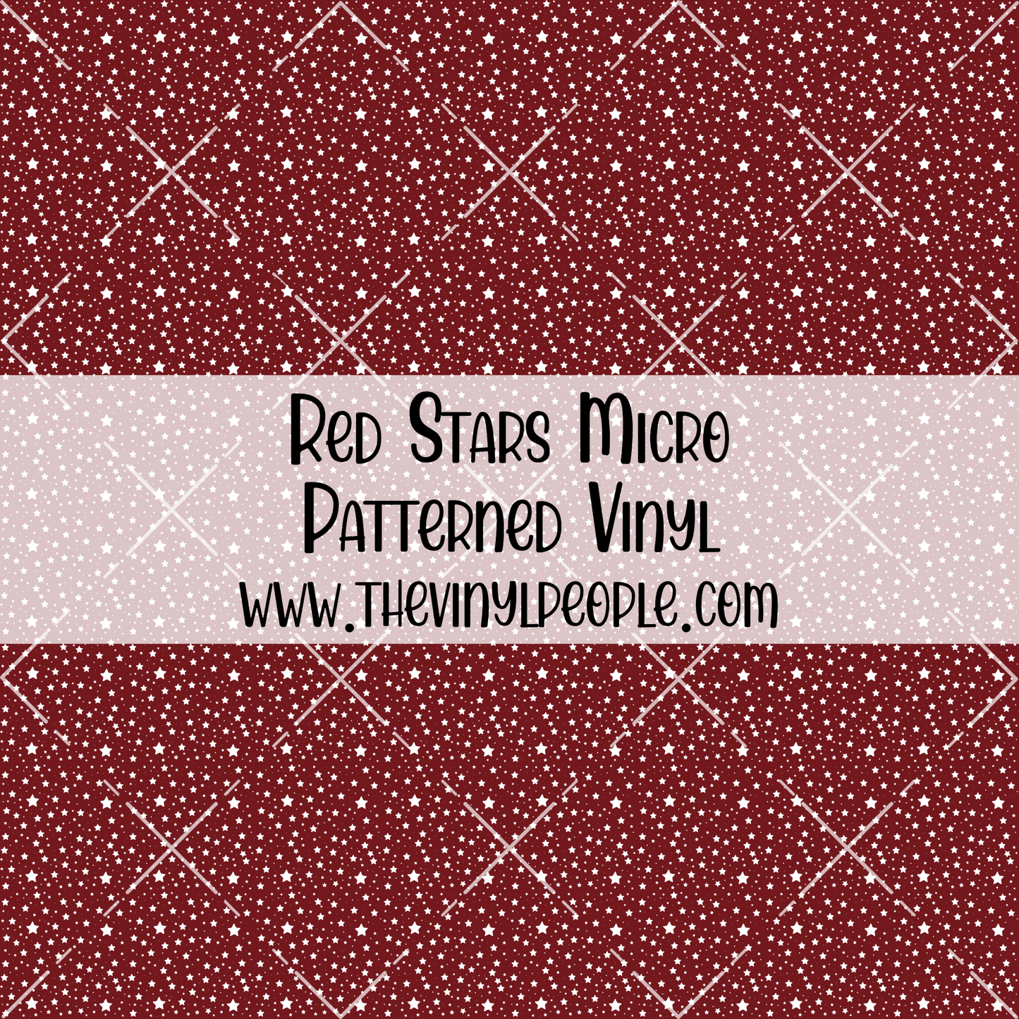 Red Stars Patterned Vinyl