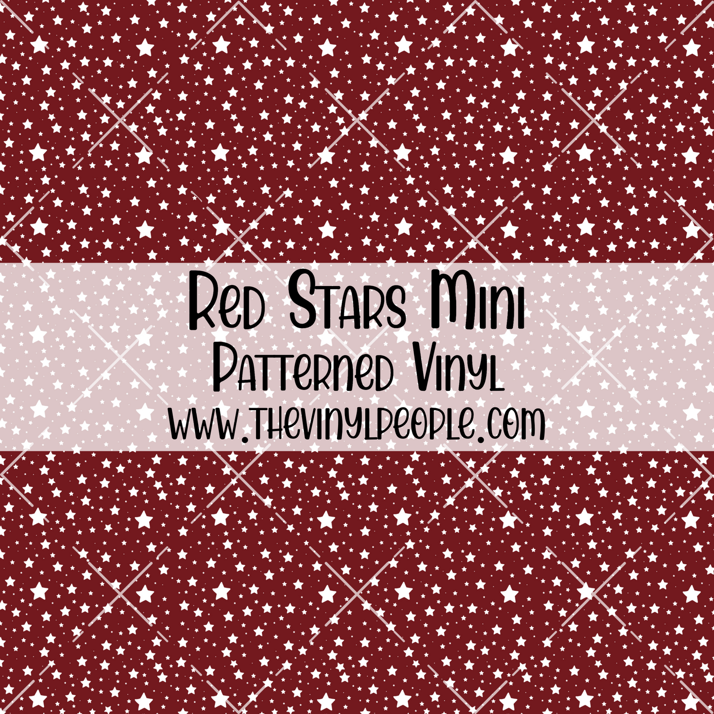 Red Stars Patterned Vinyl