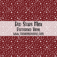 Red Stars Patterned Vinyl